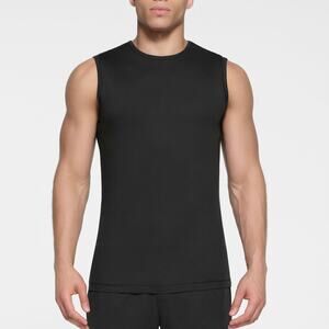 NWT SKIMS Men’s Outdoor Jersey Relaxed Muscle Tank Onyx Black - Size: 2X